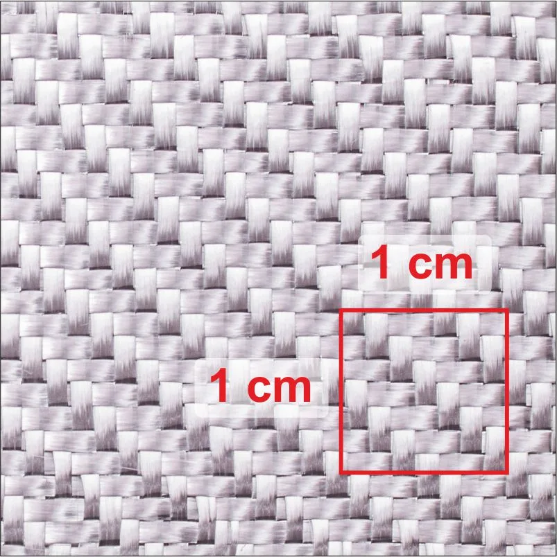 Tkanina szklana „alutec” srebrna 290g twill