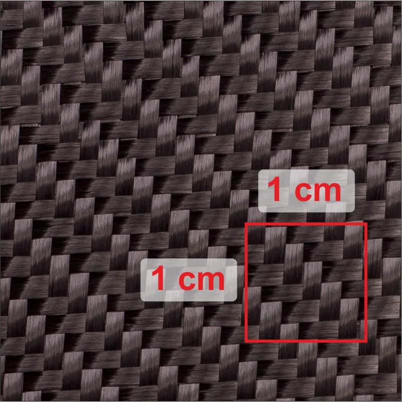 Tkanina węglowa 245g prsowana