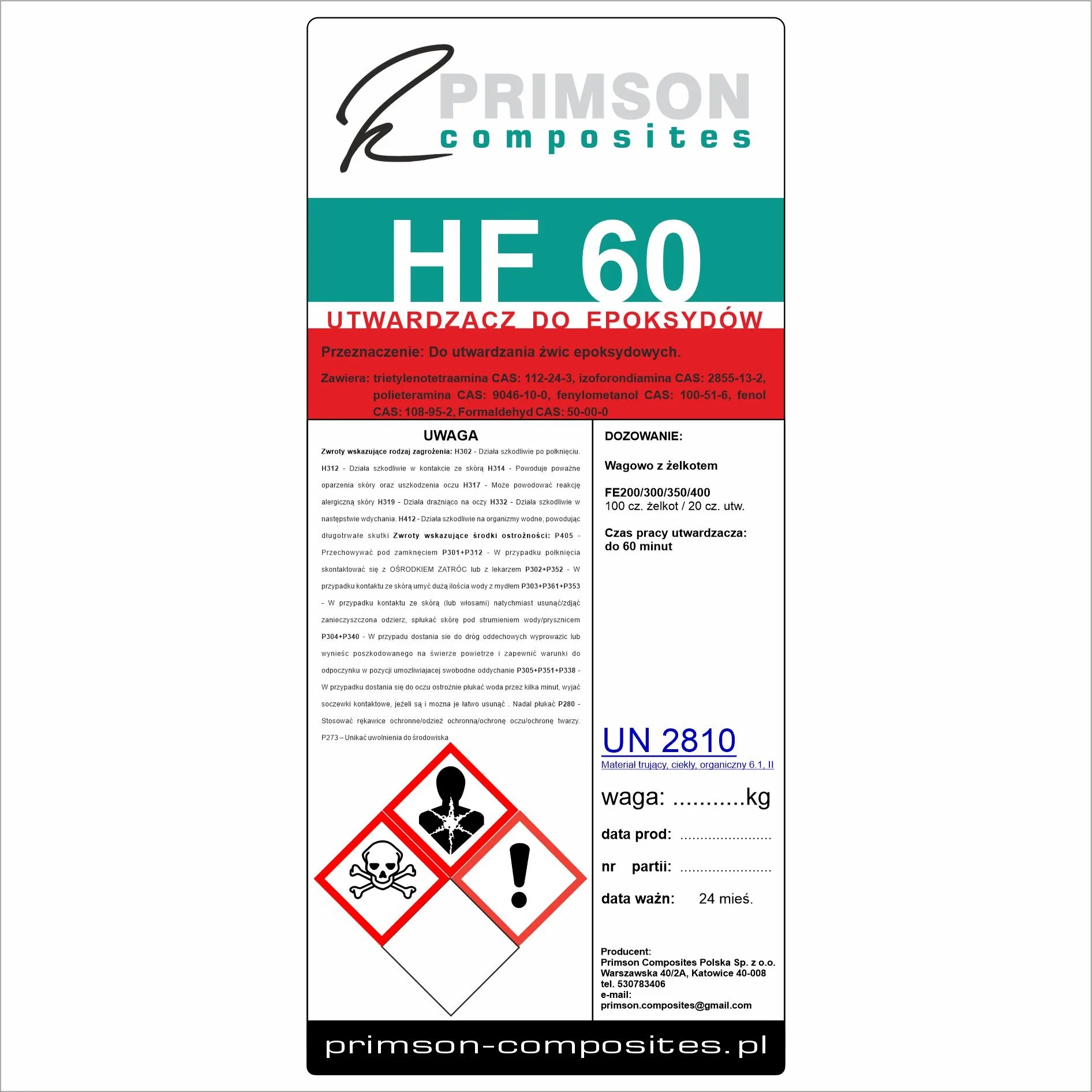 Utwardzacz HF 60