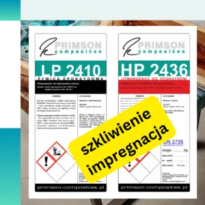 Zestaw: żywica LP 2410 + utwardzacz HP 2436, szkliwienie i impregnacja